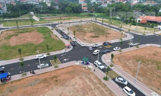 Cận cảnh khu đất huyện vùng ven Hà Nội vừa đấu giá, 'cò' báo chênh 600 triệu đồng/lô