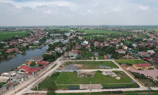 Một khu đất đấu giá tại huyện Phú Xuyên