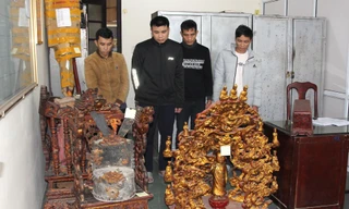 Hà Nam: Bắt nhóm chuyên trộm cắp đồ thờ tự ở đình, chùa