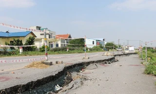 Hà Nội công bố tình huống khẩn cấp nứt mặt đê tả Tích tại huyện Quốc Oai