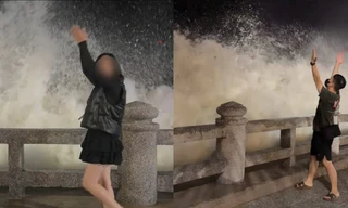 Trào lưu 'sống ảo' trước sóng lớn biển Nha Trang tiềm ẩn nguy hiểm 