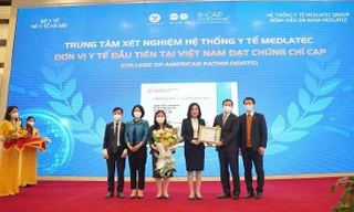 Trung tâm xét nghiệm đầu tiên tại Việt Nam đạt tiêu chuẩn của Hoa Kỳ