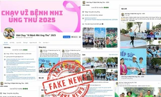 Cảnh báo giả mạo giải chạy 'Vì bệnh nhi ung thư 2025' lợi dụng hình ảnh Bệnh viện K để trục lợi