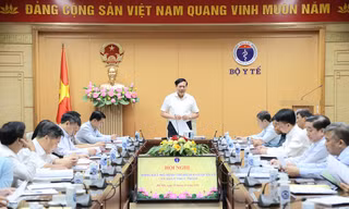 Thứ trưởng Bộ Y tế Đỗ Xuân Tuyên phát biểu tại hội nghị