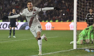  Patrik Schick đã mang về trận hòa 2-2 cho Bayer Leverkusen ở trận lượt đi.