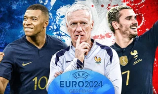 Mbappe, Deschamps và Griezmann.