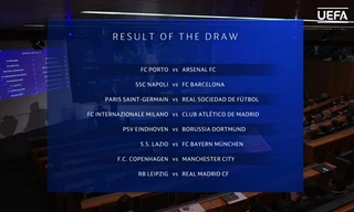 Các cặp đấu vòng 16 đội .