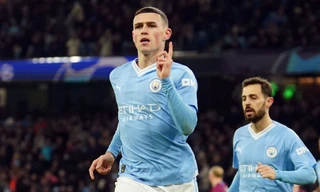 Foden tỏa sáng với 1 bàn thắng và 2 kiến tạo giúp Man City thắng ngược