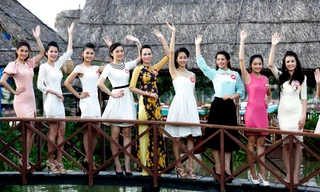 Các thí sinh Vòng Chung khảo Hoa hậu phía Nam tại Bạc Liêu. Ảnh: Hồng Vĩnh.