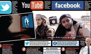 IS đang chiêu mộ người ủng hộ và thực hiện chiến tranh tâm lý trên mạng. Ảnh: Daily Mail