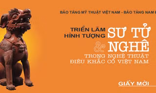 Triển lãm 'Hình tượng sư tử và nghê trong nghệ thuật điêu khắc cổ Việt Nam'