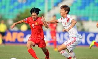 U19 Việt Nam (trái) có trận đấu hay trước U19 Trung Quốc song đáng tiếc lại đánh rơi chiến thắng phút cuối. Ảnh: VSI 