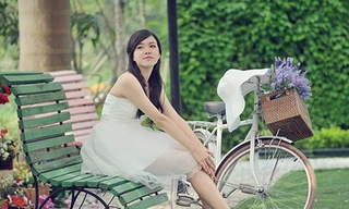 Ngắm SV Ngoại thương kiêm người mẫu xinh đẹp