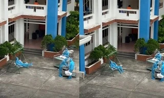 Khoảnh khắc nghỉ ngơi của các nhân viên tại khu cách ly gây sốt vì quá đáng yêu
