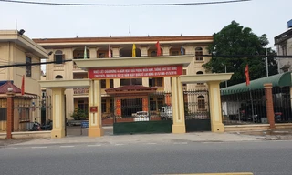 Công an huyện Trực Ninh đã triệu tập hơn 10 thanh niên liên quan vụ hỗn chiến đến làm việc - Ảnh: Hoàng Long