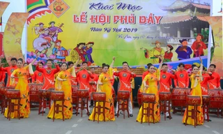 Khai hội Phủ Dầy 2019 Ảnh: Hoàng Long