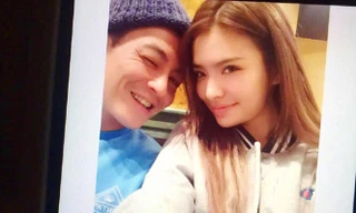 Lan truyền hình ảnh người mẫu Naomi và Trần Quán Hy.