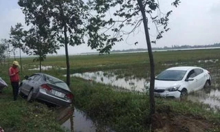 Hiện trường vụ tai nạn.