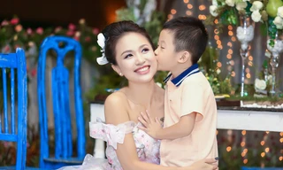 Con trai Vân Hugo có tên gọi thân mật ở nhà là Bin. 