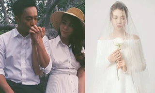 Đàm Thu Trang bất ngờ khoe ảnh diện váy cưới