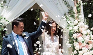 Ngọc Thúy bất ngờ chia sẻ hình ảnh đám cưới với chồng luật sư tại Mỹ.