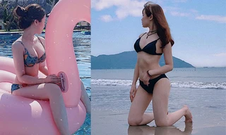 Bạn gái hotgirl của Văn Toàn liên tục tung ảnh bikini khoe 3 vòng 'bỏng mắt'
