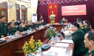 Quang cảnh buổi hội nghị gặp mặt các cơ quan báo chí đầu năm 2017.