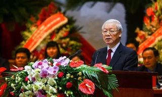 Tổng Bí thư Nguyễn Phú Trọng phát biểu chỉ đạo Đại hội Công đoàn Việt Nam.