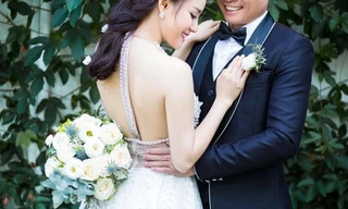 Vy Oanh khoe ảnh cưới ngọt ngào với chồng đại gia