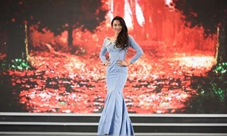 Phạm Thủy Tiên trong đêm Chung kết Hoa hậu Việt Nam 2016.