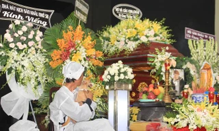 Chú chó Lucky đã gắn bó với nghệ sỹ Lê Bình 7-8 năm nay trước khi ông qua đời.