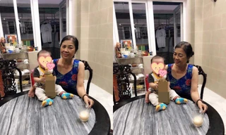 Lâm Khánh Chi lại tiếp tục che mặt con trai khi khoe ảnh trên trang cá nhân.