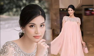 Thời gian mang bầu, Lan Khuê nhiều lần bị tố chỉnh ảnh vì vẫn giữ được vóc dáng gọn gàng. 