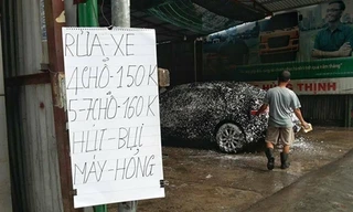 Tốn nửa triệu đồng rửa xe chiều 30 Tết mà vẫn thấy bẩn