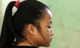 Nữ sinh lớp 6 vẫn chưa hết sợ hãi vì ám ảnh. Ảnh: Xuân Ngọc