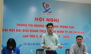 Anh Nguyễn Việt Quế Sơn, Phó Bí thư Thường trực Thành Đoàn TPHCM chia sẻ các thông tin quan trọng về đại hội
