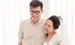 Gào và ông xã Thanh Tú. 