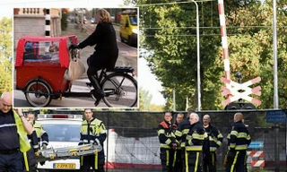 Những đứa trẻ trên một chiếc xe đạp tương tự như một chiếc xe trên cùng bên trái khi chúng gặp tai nạn. (Nguồn: Reuters)