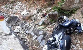 Xe máy của nạn nhân.