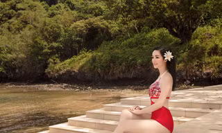 Hoa hậu đền Hùng Giáng My tung ảnh bikini khiến fan kêu trời vì quá nuột nà