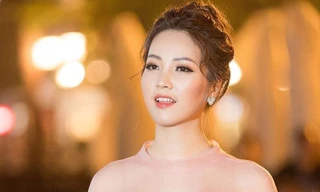 Á hậu Thụy Vân trong chương trình "Giờ trái đất".