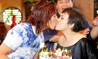 Sau nhiều năm gắn bó, vợ chồng Việt Hương vẫn ngọt ngào, tình cảm. Ảnh: Duy England.