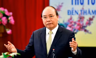 Thủ tướng Nguyễn Xuân Phúc phát biểu tại buổi làm việc