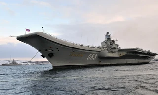 Tàu sân bay Đô đốc Kuznetsov. Ảnh: Tass