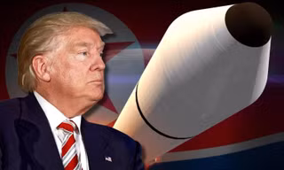 Tổng thống Mỹ Donald Trump bất ngờ dịu giọng với vấn đề hạt nhân Triều Tiên. Ảnh: AP