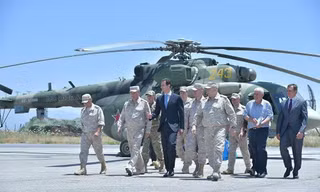 Tổng thống Syria tới căn cứ Nga giữa lúc ‘nưới sôi lửa bỏng’