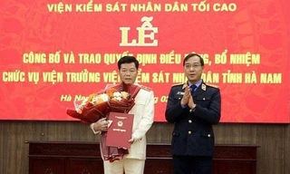 Công bố quyết định bổ nhiệm chức vụ Viện trưởng Viện KSND tỉnh Hà Nam