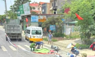 Hai bà cháu tử vong tại chỗ sau va chạm giao thông ở Ninh Bình