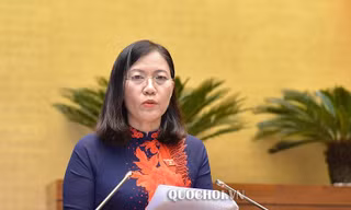 Chủ nhiệm Uỷ ban Tư pháp Lê Thị Nga
