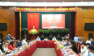 Hội Nông dân Việt Nam họp báo Đại hội đại biểu toàn quốc Hội Nông dân Việt Nam lần thứ VII nhiệm kỳ 2018- 2023. Ảnh DV